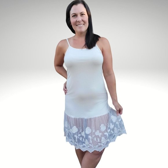 Stop and Smell the Roses Taupe Beige Lace Dress Extender - Picture 13 of 13